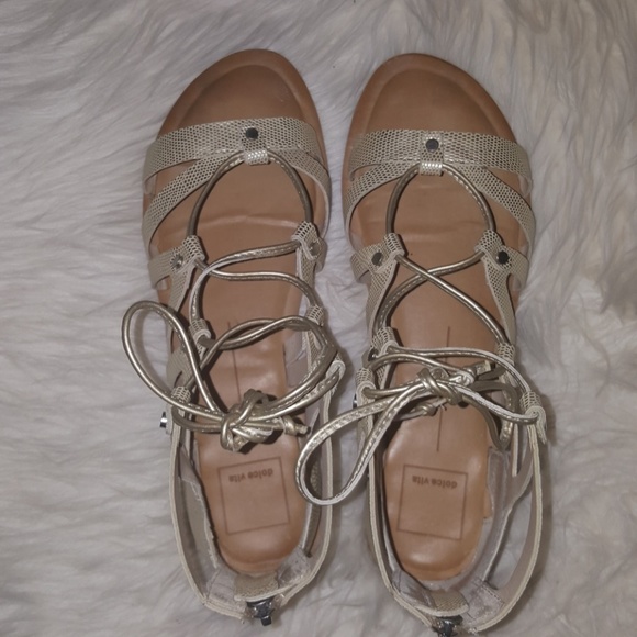 Gladiator lace-up sandals. GUC - Picture 7 of 8